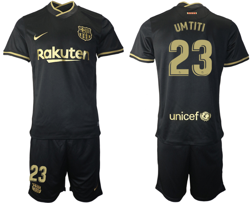 Men 2020-2021 club Barcelona away #23 black Soccer Jerseys->barcelona jersey->Soccer Club Jersey